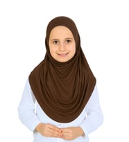 Kız Çocuk Hazır Başörtüsü Pratik Penye Şal Tesettür Giyim