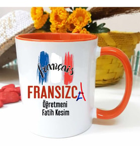 Fransızca Öğretmenine Özel Öğretmenler Günü Hediyesi Kişiye Özel Kupa Bardak