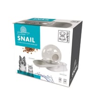 60500699 M-PETS SNAIL HAZNELİ SU ve MAMA KABI WHİTE 2800ML-240GR