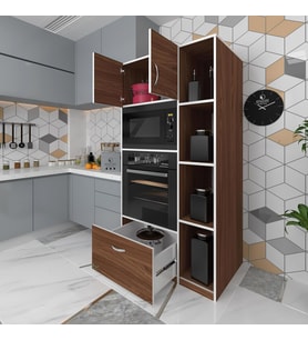 Kenzlife fırın dolabı makbule cvz 180*90*56 mutfak çekmeceli ayaklı banyo kiler ofis