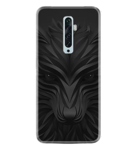 Oppo Reno 2Z 4 Lite 4 Pro 5 6 7 A31 Kılıf Desemli Silikon Black Fox 1325