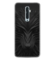 Oppo Reno 2Z 4 Lite 4 Pro 5 6 7 A31 Kılıf Desemli Silikon Black Fox 1325