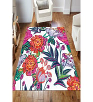 Dijital Kaymaz Taban Yıkanabilir Salon Halısı Mutfak Halısı Koridor Halısı Yolluk ND-HS-446 (Çok Renkli)
