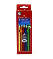 FABER-CASTELL GRİP JUMBO KURU BOYA 6 RENK (110906)