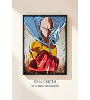 One Punch Man Saitama 3D Tablo 15×20 cm