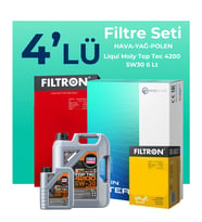 Filtron Audi TT 2.0 Tfsi 230 HP Filtre Bakım Seti Liqui Moly Motor Yağlı (2014-2021) 4 Lü