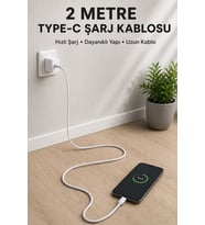 USB-A to Type-C 2 Metre Hızlı Şarj Kablosu
