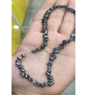Hematit Taşı Amorf Kesim 6x9mm-Pütürlü Sarı Doğal Taş Dizi