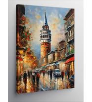 Kanvas Tablo İstanbul Galata Kulesi