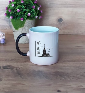 Kız Kulesi Kupa Bardak Sihirli Fotoğraflı Arkadaşa Hediye