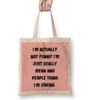 Sarcasm Funny Comment Quotes Gift - Sarcastic Women And Men Humorous Saying Bez Çanta Uzun Saplı