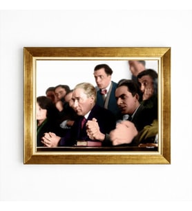 Tablore Mustafa Kemal Atatürk Tarihi Meclis Ve Halk Fotoğrafı Çerçeveli Tablo