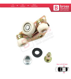 VW Transporter T4 Caravelle 1990-2003 için Arka Sürgülü Kapı Makarası 701843436A