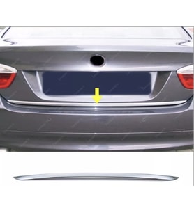 BMW 3 seri E90 Krom Alt Bagaj Çıtası 2005-2012 P. Çelik
