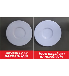 ÇAY TABAĞI PORSELEN 13 CM ( 6 adet)
