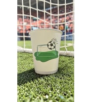 Futbol Topu-Maç-kale Doğumgünü Parti temalı Tek kullanımlık 7 Oz 50 Adet Karton Bardak