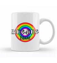 Zinedine Zidane  Retro Rainbow Style Kupa Bardak Porselen