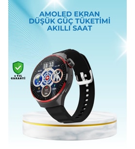 Nfc Destekli Akıllı Saat Amoled Ekranlı Şık Tasarım