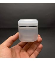 50 ml Plastik Krem Kutusu , 50 cc Şeffaf Renkli Kapaklı Krem Kavanozu x 3 Adet