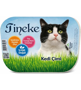 TİNEKE%100 Doğal Fileli Kedi Çimi (Tüy Yumağı Önleyici)