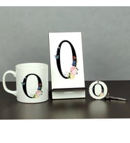 O Harfi Üçlü Set (Kupa + Telefon Standı + Anahtarlık)