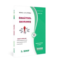 Egem Eğitim Yayınları AÖF 3. Sınıf Örgütsel Davranış Bahar Dönemi 6. Yarıyıl Konu Anlatımlı Soru Bankası (Çok Renkli)