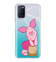 Oppo A52/A72/A92 Uyumlu Piglet Tasarımlı Şeffaf Telefon Kılıfı