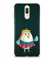 Huawei Mate 10 Lite Soft Premier Kapak Bayan Puff Tasarımlı Silikon Kılıf - Yeşil (Şeffaf)
