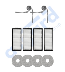 Roborock Saros Z70 Uyumlu 2 Yan Fırça 4 Filtre 4 Mop