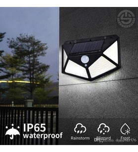TechnoSmart 100 Ledli Güneş Enerjili Bahçe Lambası Solar Hareket Sensörlü Şarj Olabilen