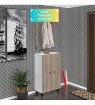 Kenzlife ayakkabılık cimcime6 crdbyz 98*060*32 kapaklı 6 raflı 18 çift ayakkabı kapasitesi