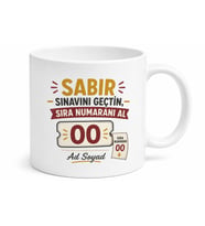 Banka Kuyruğunda Bekleyenlere Sıra Numarası Sabır Sınavı Kupa Bardak Hediye