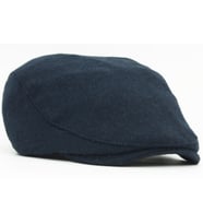 Erkek Yün Flat Cap Kasket Peaky Blinders Şapka (Lacivert)