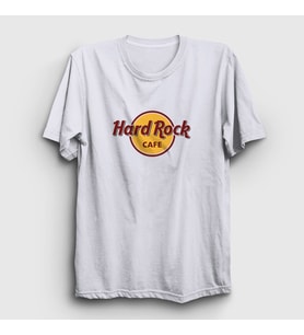Presmono Unisex Beyaz Logo Hard Rock Cafe T-Shirt 371753tt (Beyaz)