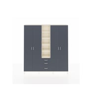 Arges Gardrop 17 Raflı 3 Çekmeceli 4 Kapaklı 220x30x243 Aytaşı-Antrasit