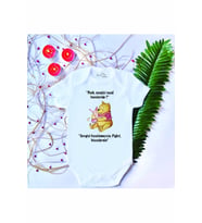 Unisex Bebek Baskılı Pooh %100 Pamuklu Çıtçıtlı Body Zıbın