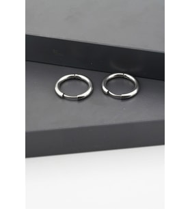 Kadın 316L Paslanmaz Çelik Basic Klipsli  1.5 cm Halka Küpe