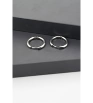 Kadın 316L Paslanmaz Çelik Basic Klipsli  1.5 cm Halka Küpe