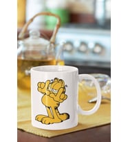 Garfield Baskılı Porselen Kupa Bardak