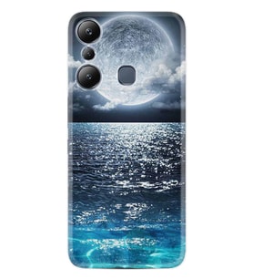 Infınix Hot 20i Kılıf Resimli Desenli Baskılı Silikon Great Moon 1301