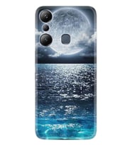 Infınix Hot 20i Kılıf Resimli Desenli Baskılı Silikon Great Moon 1301