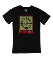 Kırmızı Finish Him Siyah Tişört