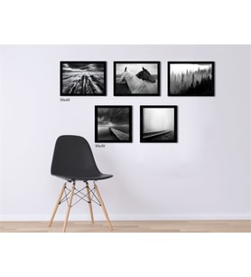 Çerçeveli Doku Efektli Tablo Seti 130x65 cm