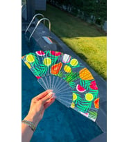 Tropica Desenli Yelpaze