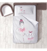 Çocuk Odası Dijital Baskılı 160x220cm Tek Kişilik Nevresim Takımı Model 00011