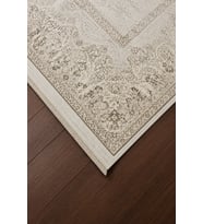 AGAH KF505 KREM-VİZON (DESENLİ KENAR)