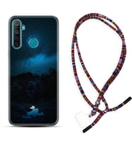 Realme 5i 5 Pro 6i 7 Pro 8 Kılıf Boyun Asklı Rasta Silikon Gece 1633