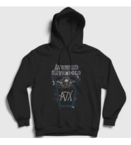 Presmono Unisex Siyah Coffin Avenged Sevenfold Kapüşonlu Sweatshirt 15589tt