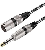 6.3 mm Erkek- Xlr Erkek  Stereo Trs Kablo 5 Metre
