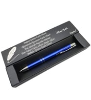 Signator® C496 Mavi Krom Tükenmez Kalem  İsme Özel Kalem  Hediyelik Kalem (Karışık)